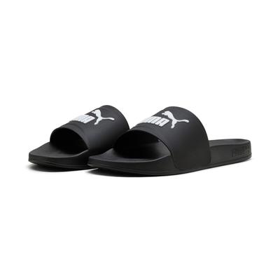 Badesandale PUMA "LEADCAT 20 FLEX", Damen, Gr. 46, schwarz (puma schwarz, puma weiß), Synthetik, unifarben, Schuhe, für entspannte Momente am Wasser, sportlicher Stil, ohne Verschluss
