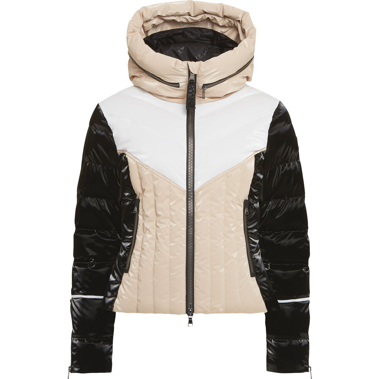 Kelly Damen Daunen Skijacke KYLA BLEND beige/black - 36