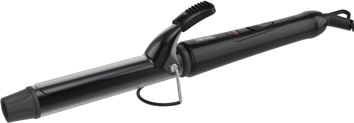Wahl Curling Tong – 25mm Ceramic Barrel, Quick Heat, Swivel Cord, Cool Tip, Barrel Clamp for Shiny Curls, New