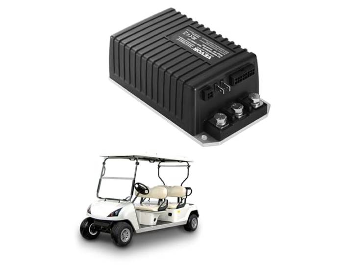 VEVOR Geschwindigkeitsregler für Golfwagen, 48 V 250 A Ersatz für Gleichstrommotor-Controller für EZGO TXT Golfwagen, Schutzart IP65, Gehäuse aus Alu ABS, kompatibel mit Modellen 1206HB-5201