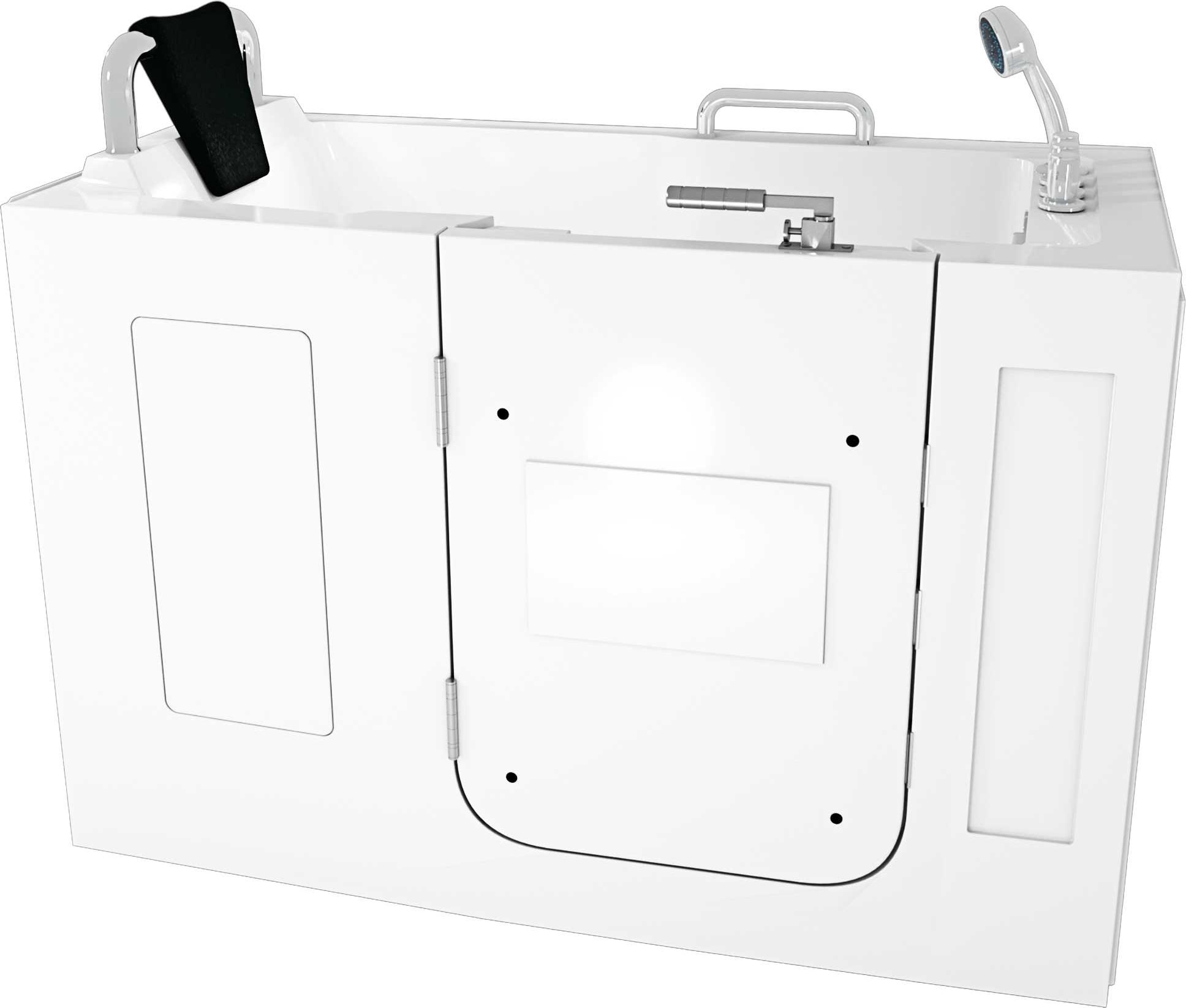 Sitzbadewanne Senioren Wanne Sitzwanne mit Tür S07-TH-A-L 76x140cm