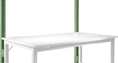 Aufbauportal, niedrig, Grundtisch SPEZIAL Arbeitstisch/Werkbank UNIVERSAL/PROFI, resedagrün