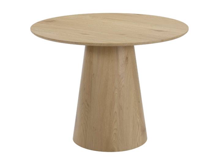Esstisch GOODPRODUCT Mincio , braun (eiche farb., eiche farb., eiche farb.), B:100cm H:76cm T:100cm, Tische, Esstisch, Runder Esstisch, Holzoptik, Durchmesser 100 cm