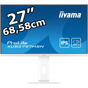 Iiyama Monitor ProLite XUB2797HSN-W2, 27 Zoll, Full HD 1920 x 1080 Pixel, 1 ms, 100 Hz