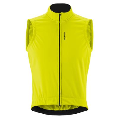 Funktionsweste GONSO "Road Vest Softshell", Herren, Gr. S, gelb, 96% Polyester, 4%Polyurethan, Westen Funktionsweste, atmungsaktive Unisex Weste aus Softshell Material, Tight Fit