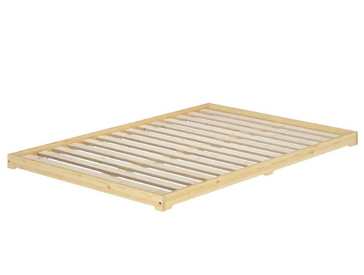Futonbett Massivholz Extra Niedrig Kiefer Massivholz 140 x 200 cm