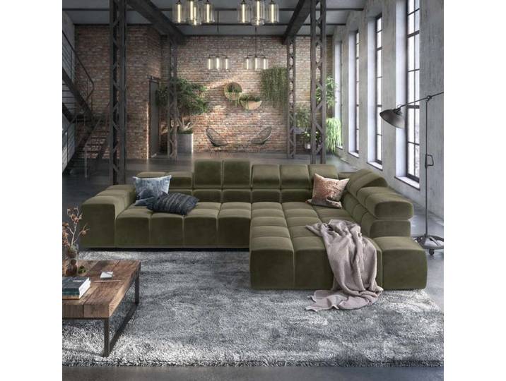 HOMELIV. Ecksofa Charlotta 319x215x82cm Velours
