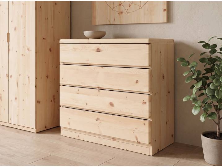 Zirbenkommode „Norbert“ 100 cm Massivholz Zirbe