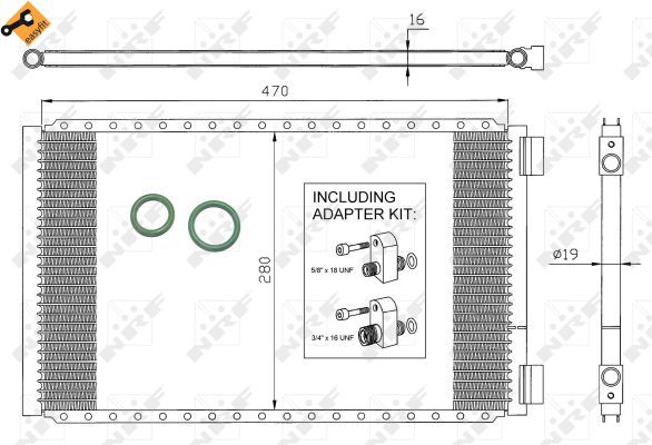 Nrf Kondensator, Klimaanlage Easy Fit 35950