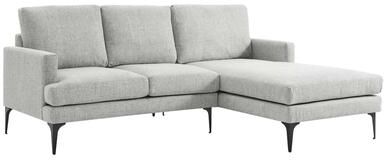 Modway Evermore Right-Facing Upholstered Fabric Sectional Sofa
