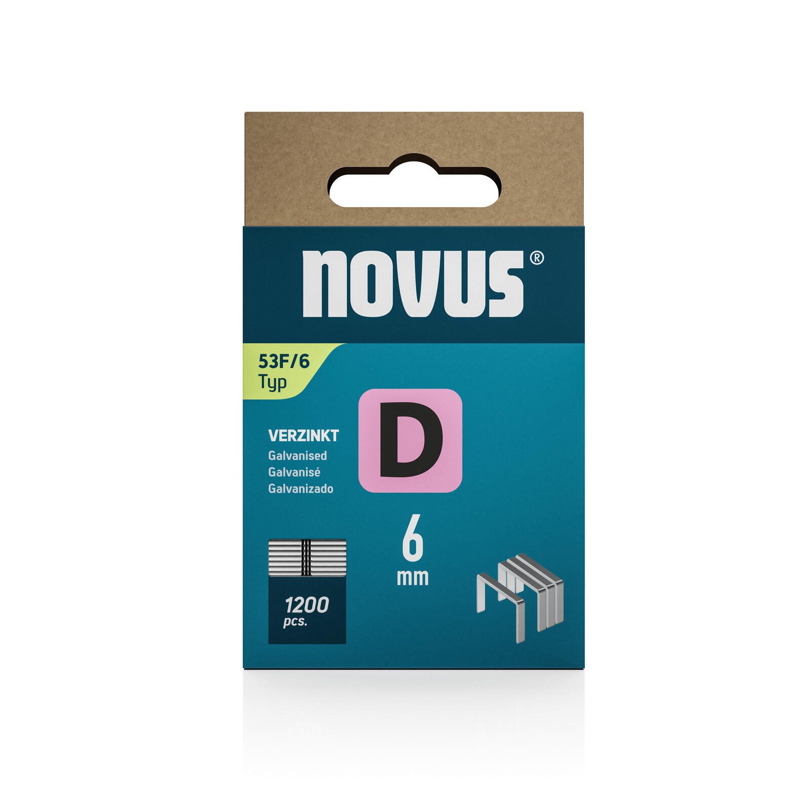 novus Tackerklammern 53F Flachdraht 6 mm 042-0788