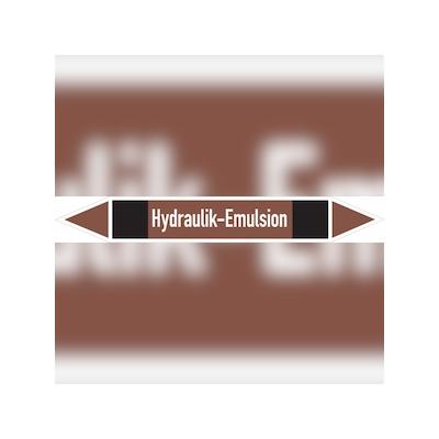 Rohrleitungskennzeichen Hydraulik-Emulsion - 100x15 mm Folie selbstklebend