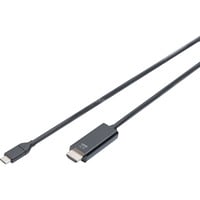 USB-C Adapterkabel USB-C > HDMI A, 4K @ 60HZ schwarz, 2 Meter