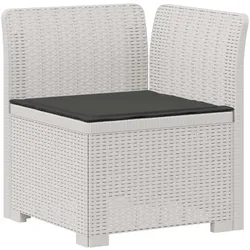 vidaXL, Gartenlounge, Kasenes (Sofa + Mittel + Ecke)