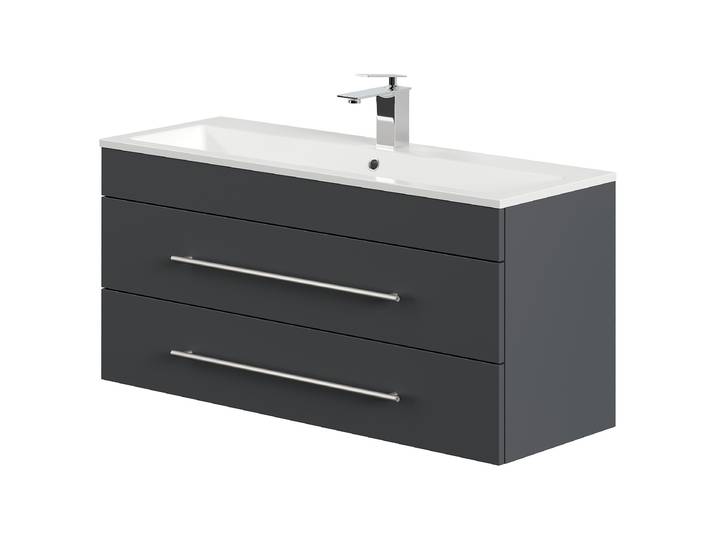 Meuble vasque Portus 100cm Gris/Graphite