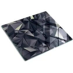 GLASPLATTE 60x52 cm Abstrakt