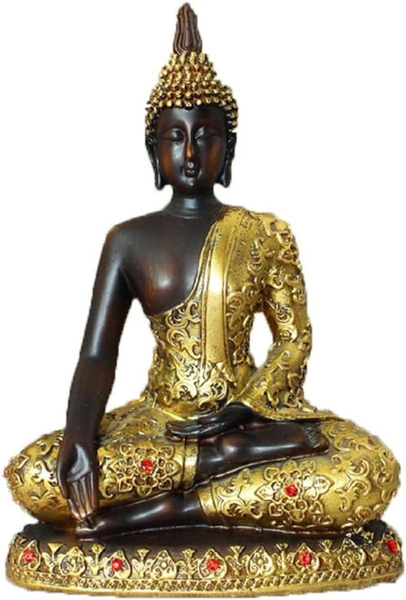 Grijs Boeddha Beeld Meditatie Figuur voor Huisdecoratie