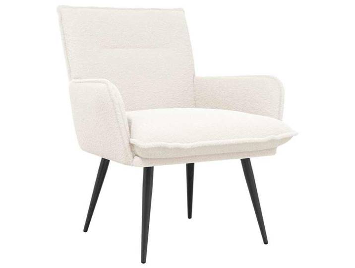 Elégance - Chic Fauteuil 1 place moderne - Fauteuil salon-séjour - Crème - Bouclé - 70x73x81cm_0919969