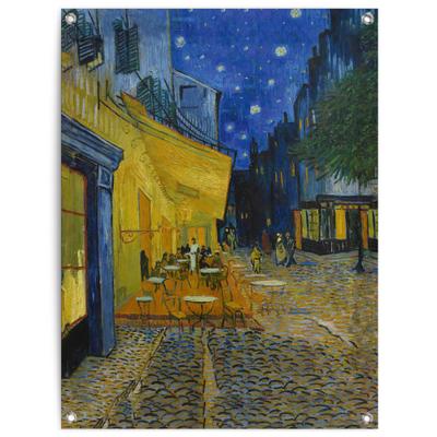 Poster REINDERS "Van Gogh - café de nuit", blau (farbe bild(er): blau), B:60cm H:80cm T:0,1cm, Bilder, Poster, Garten - Nacht - Terrasse - Sternenhimmel - Blau - Leinwand - Kunst
