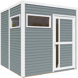 Bertilo Gartenhaus Cubus 2 - 19 mm grau