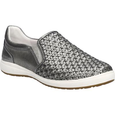 Slipper JOSEF SEIBEL "Caren 72, platin", Damen, Gr. 36, grau (platin), Obermaterial: 100% Rindsleder Leather cow., Schuhe Slipper