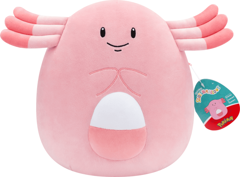Squishmallows Pokémon 10 inch - Chansey, Officially Licensed by The Pokémon Company International, 10 in Soft Plush Toy for Kids