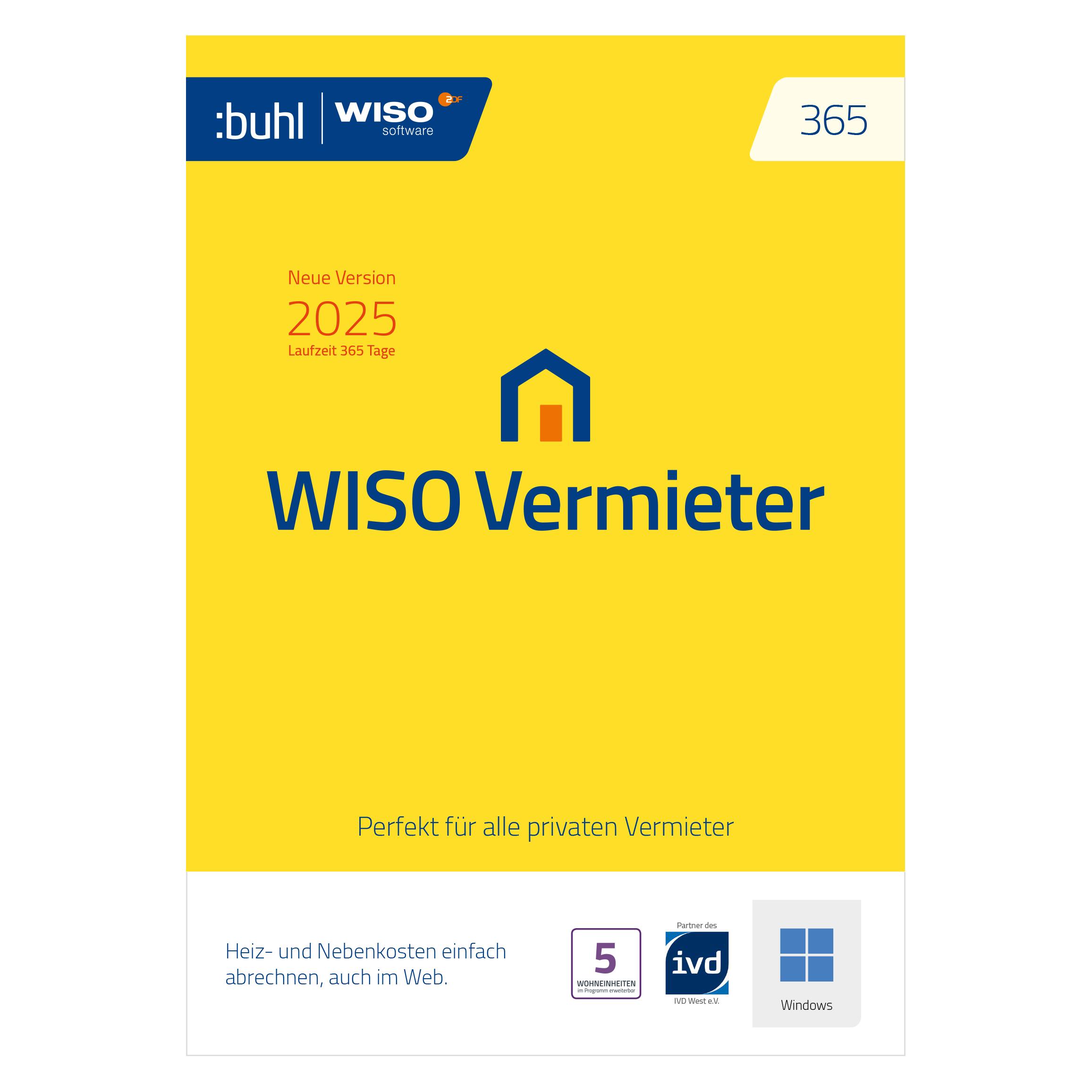 Buhl Data Service WISO Vermieter 2025 Download Code (1 User, 1 Geräte/User, unbegrenzt) (DL42957-25)