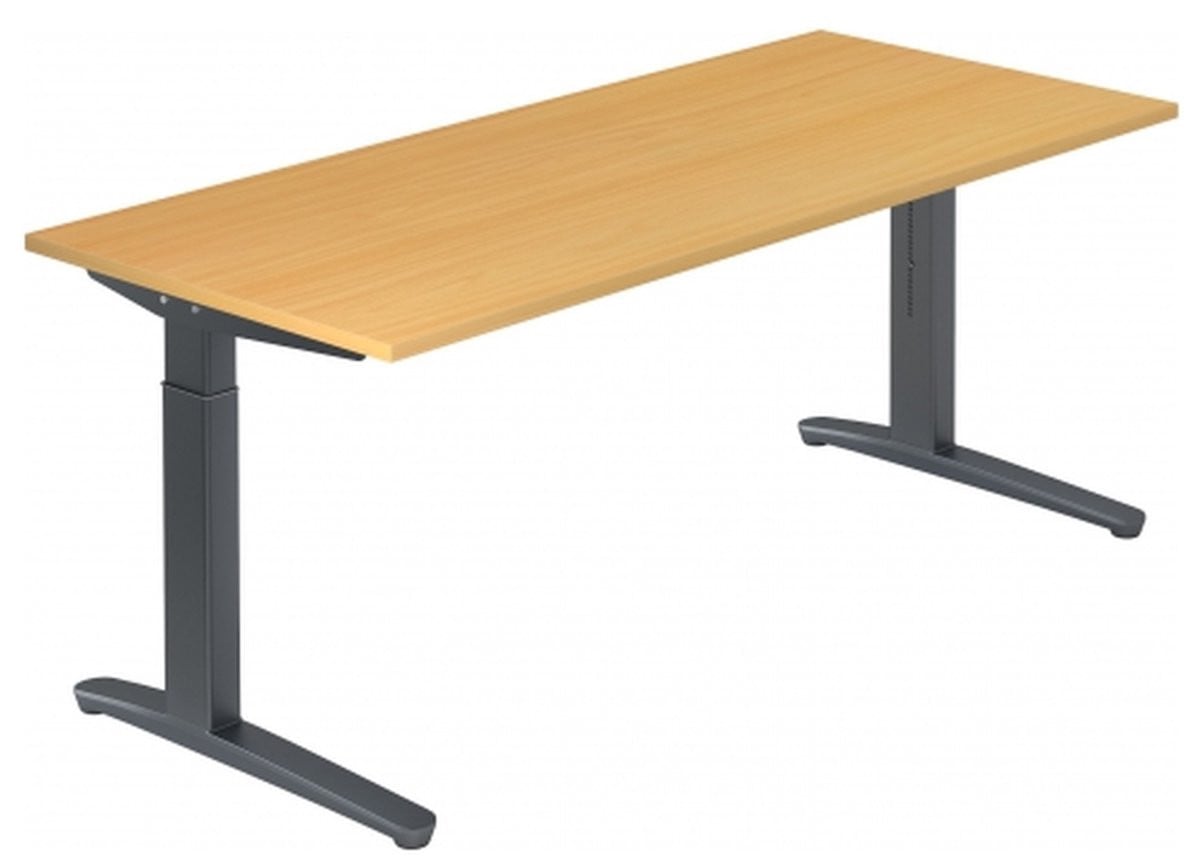HJH Office XTRA XB 19 GG Beuken hoogteverstelbare bureaustof