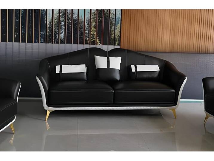 Xlmoebel 3-Sitzer Elegantes Polstersofa in modernem Design für gemütliche Stunden, 3-Sitzer, Hergestellt in Europa