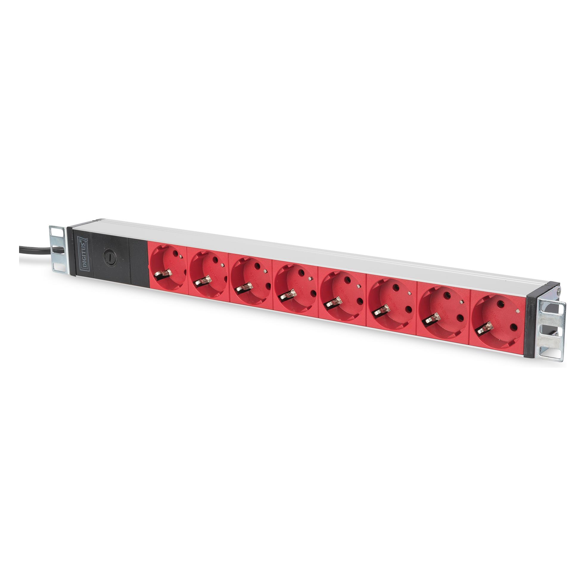 Digitus 8fach Steckdosenleiste Alupro. (DN-95410-R)