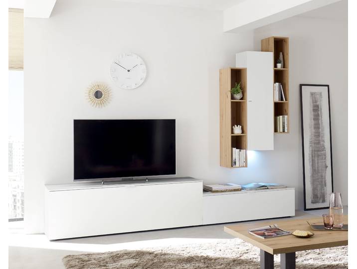 Kommode MÄUSBACHER Debra , weiss (weiß matt), B:162cm H:35cm T:42cm, Sideboards, Kommode