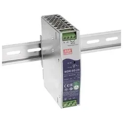 MeanWell, Systemstromversorgung, WDR-60-24 Hutschienen-Netzteil (DIN-Rail) 24 V/DC 2.5 A 60 W 1 x