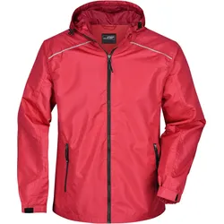 James & Nicholson Herren Regenjacke Regen-Jacke JN1118 red/black M