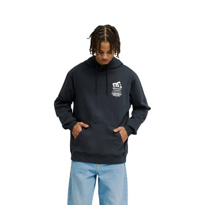 Hoodie DC SHOES "DC Sport Stack", Herren, Gr. XL, schwarz, Obermaterial: 55% Baumwolle, 25% Baumwolle, 20% Polyester., Sweatshirts Hoodie