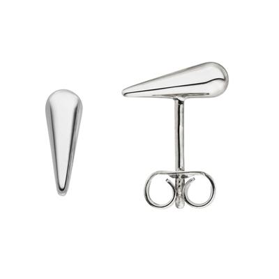 Paar Ohrstecker JOBO "Tropfen", silber (silber 925), Ohrringe, Damen, Silber 925 (Sterlingsilber), 925 Silber 9,8 mm