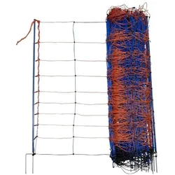 Kerbl, Gartenzaun, TitanNet Premium, 50m, orange/blau,108cm, Doppelspitz