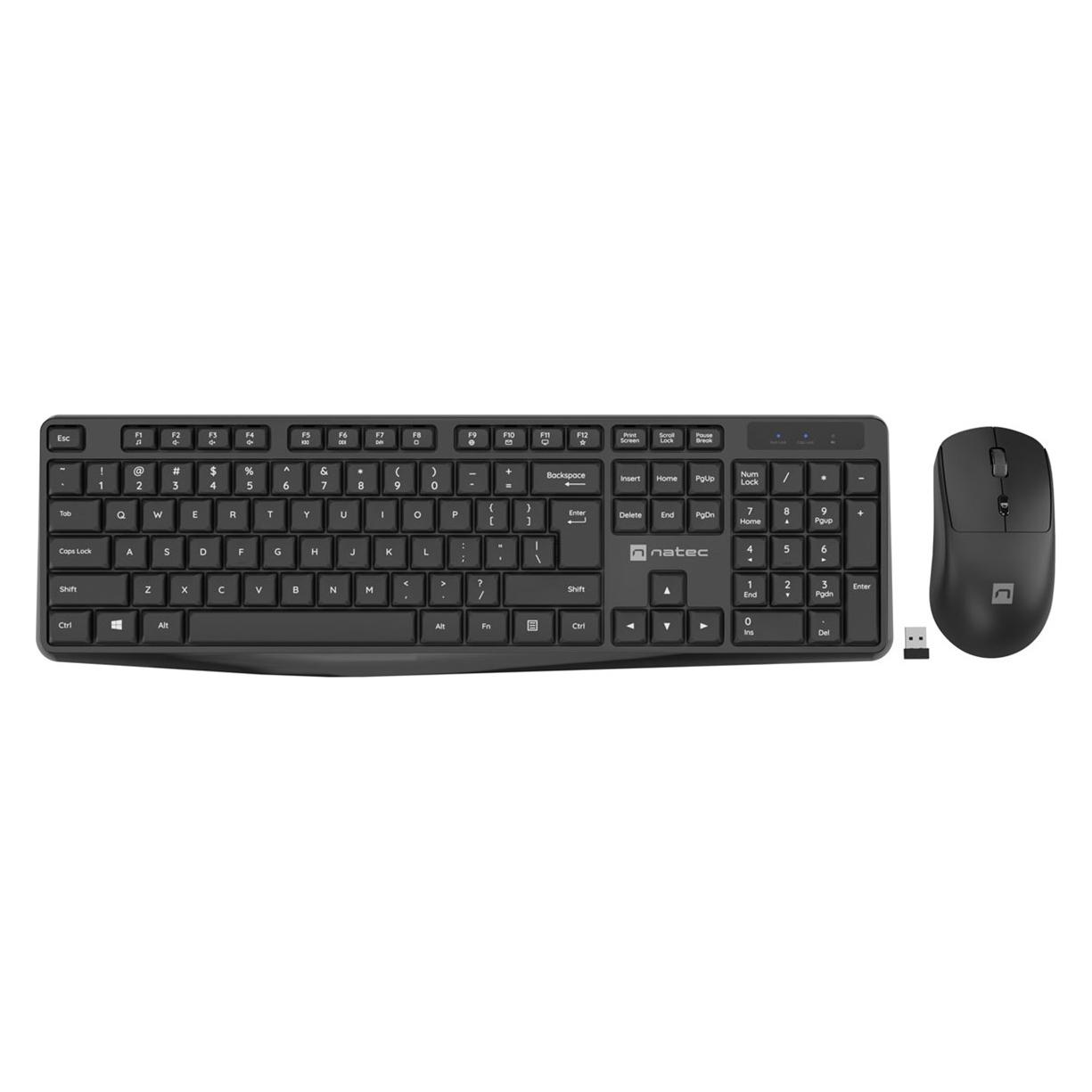 Genesis Natec Keyboard, US Layout, Wireless + Mouse, Squid, 2in1 Bundle (US, Kabelgebunden) (NZB-1989)