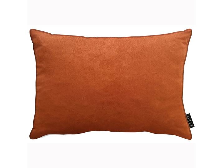 Dekokissen APELT Magnus , orange (orange, unifarben), B:41cm L:61cm, Obermaterial: 100% Polyester, Dekokissen_Sitzkissen_Kissenhüllen, Dekokissen