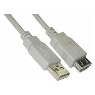 Icidu Cable Brackton Kabelis Brackton USB Male - USB Female 2m White (2 m) (49660035)