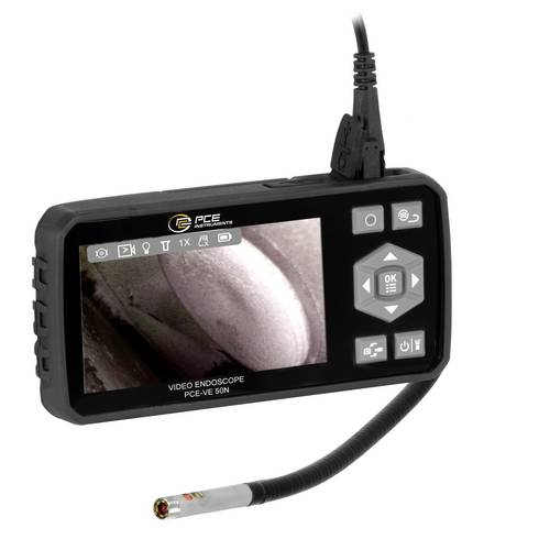 PCE Instruments Videoendoskop PCE-VE 50N |Kabellänge 3m |WLAN |Kamerakopf Ø 5,5mm |Blickfeld 70° |Dig. Zoom 1x 2x 3x