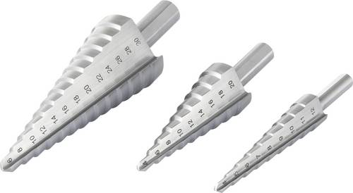 TOOLCRAFT TO-6802569 HSS Stufenbohrer-Set 3fach 1St.