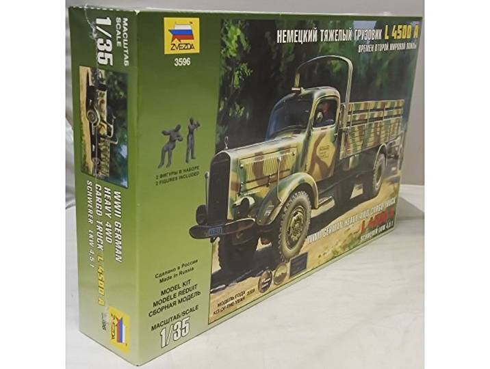Zvezda 500783596-1:35 WWII Duitse transport-vrachtwagen L4500A