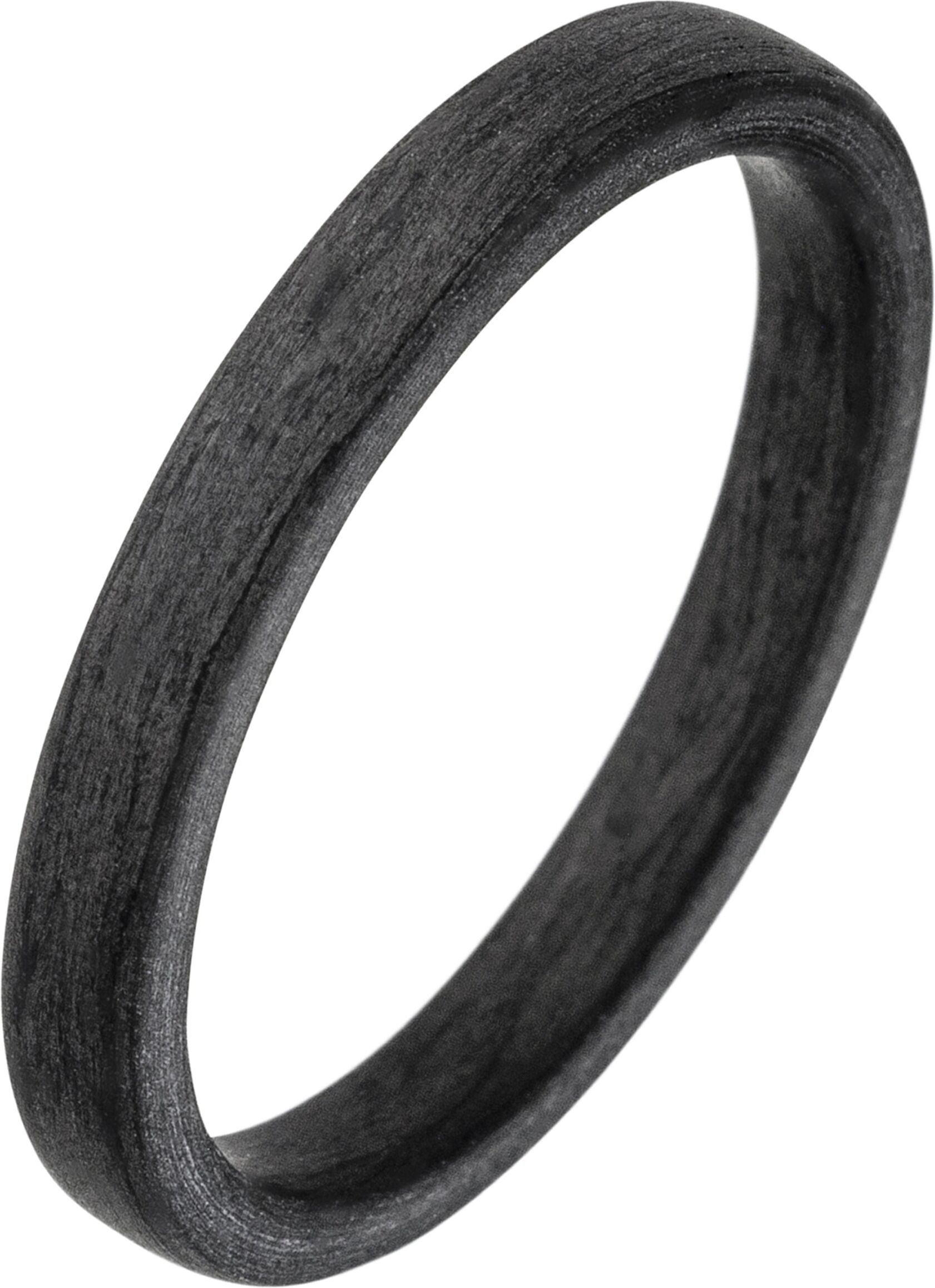 Fingerring JOBO Gr. 54, schwarz, Fingerringe, Damen, 54, Carbon, Fingerring, Carbon schwarz