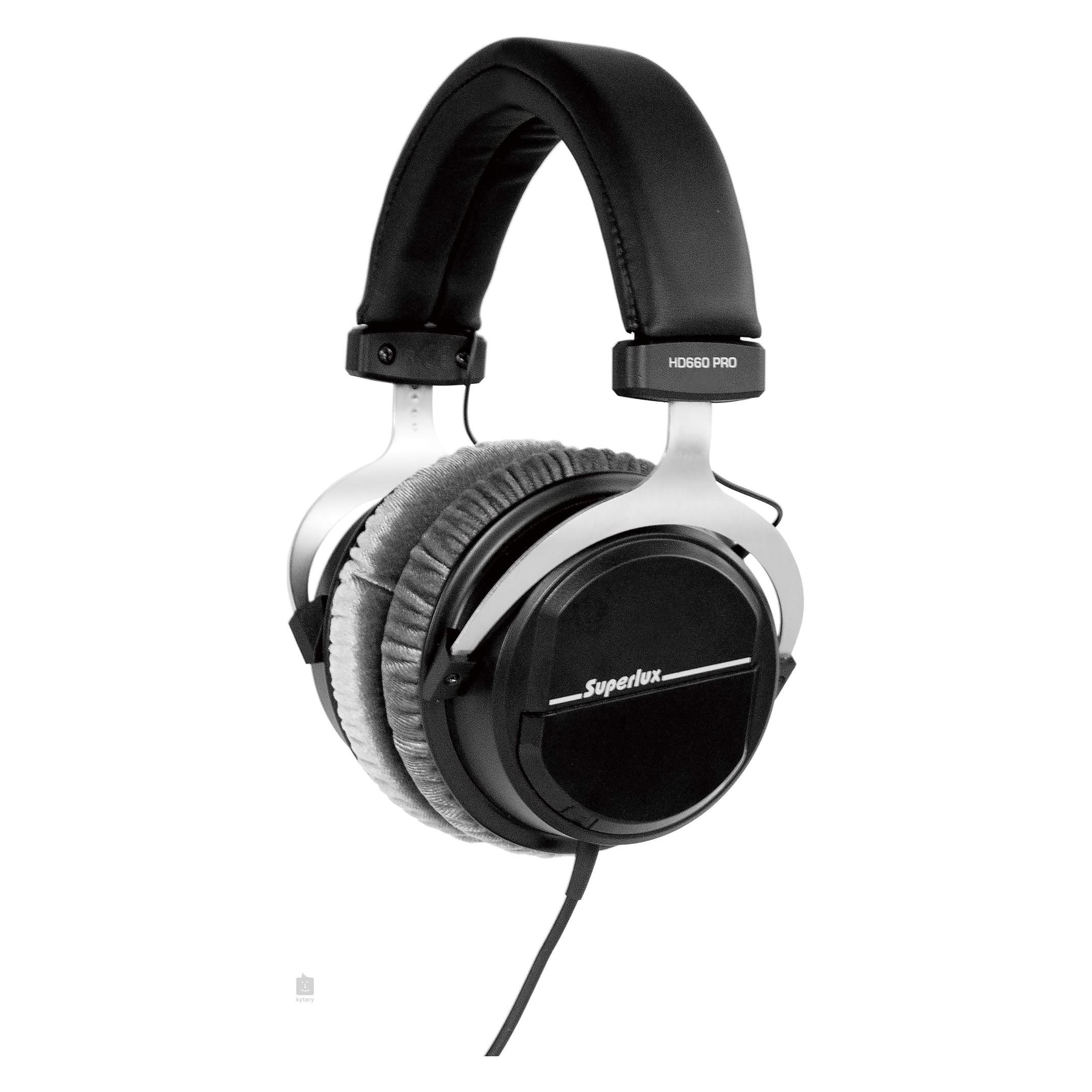 Superlux HD-660 Geschlossene Studio-Kopfhörer - Schwarz - Over-Ear - Ohrpolster aus Leder (HN103148)