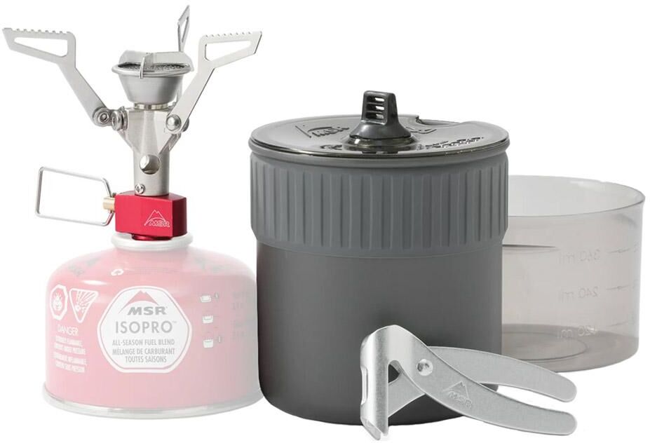 MSR  - Pack Réchaud Pocket Rocket 2 Mini Stove Kit + Cartouche Gaz 230G Green - Réchaud