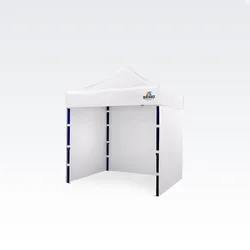 Partyzelte 2x2m - mit 3 Wänden - Weiß