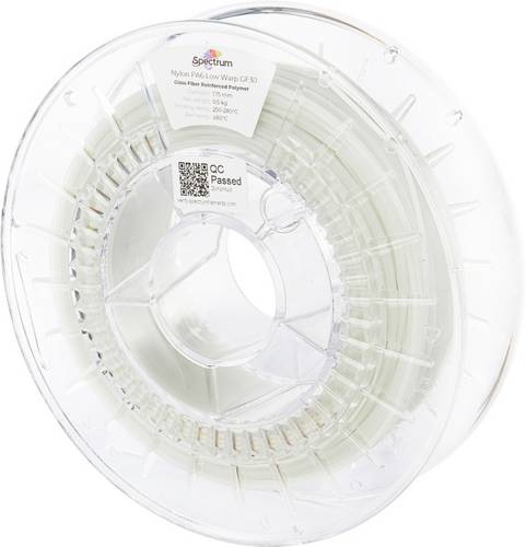 Spectrum Filaments 80721 PA6 Low Warp GF30 Filament PA6-GF Glasfaserverstärkt, hitzebeständig, chemisch beständig, Matt 1.75mm