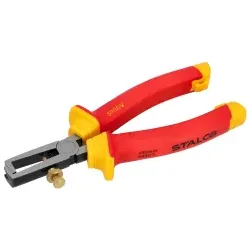Abisolierzange Bereich 0,2–6 mm2 isoliert bis 1000 V VDE-geprüft STALCO S-14460
