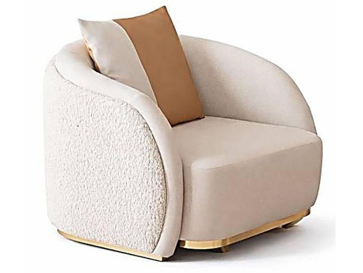 JVmoebel Sessel Eleganter beiger Sessel Polsstersessel moderner Stil Wohnzimmermöbel (1-St), Made in Europa
