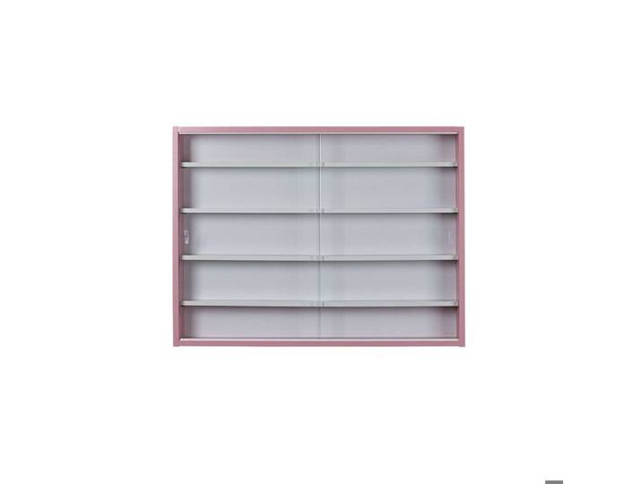 Pinkruby citrine vitrine 2 portes coulissantes rose blanc.